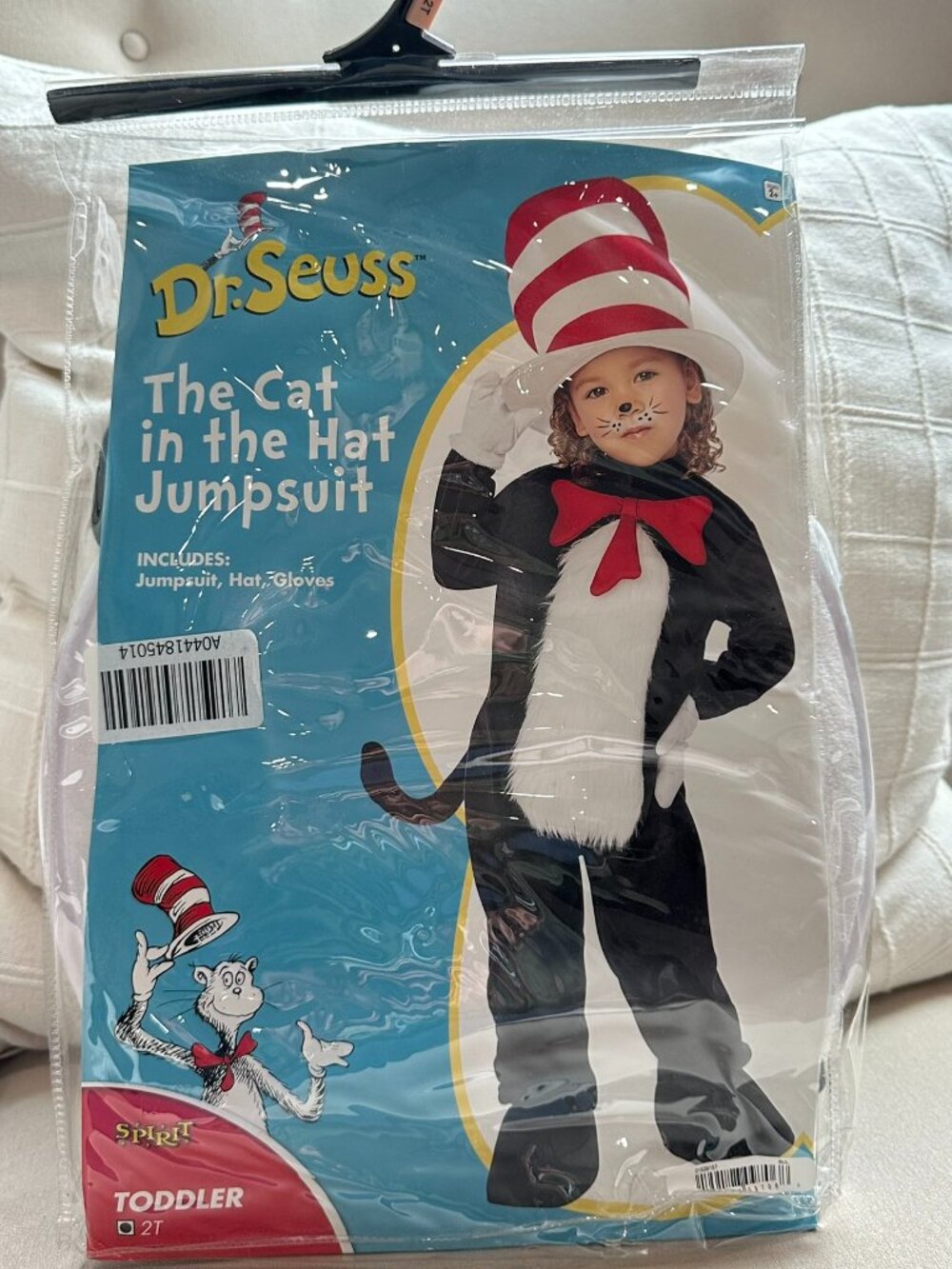 Dr. Seuss Cat in the Hat Toddler Halloween Costume Set Size 2T